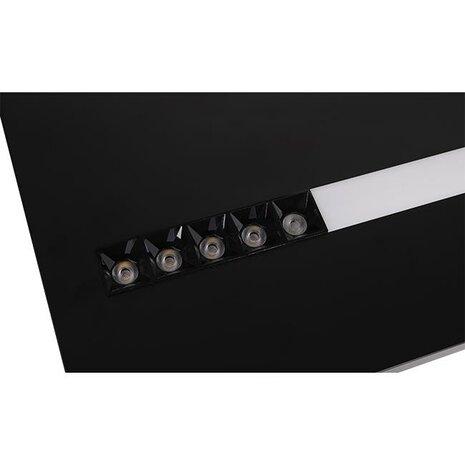 Brando - LED Downlight - 40W - Daglicht wit  4500K - Mat Zwart - Opbouw - Vierkant - Aluminium 