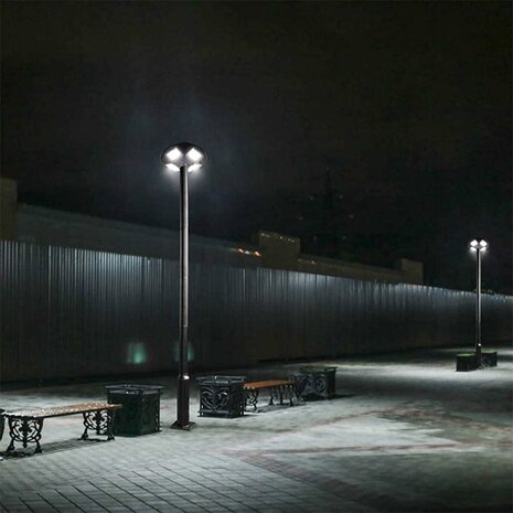 Solar Buiten Verlichting - Tuin verlichting - straatlantaarn 200 W - 1700 lm op zonne-energie - IP65