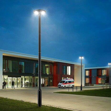 Solar Buiten Verlichting - Tuin verlichting - straatlantaarn 200 W - 1700 lm op zonne-energie - IP65