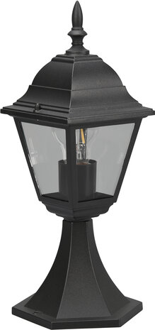 TRIO LIVENZA - Paalverlichting - Zwart mat - excl. 1x E27 4W - Buitenverlichting - IP44