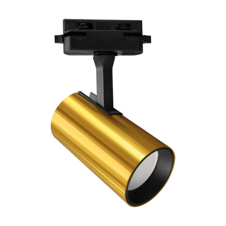 1-Fase Railverlichting - GU10 &ndash; 200cm &ndash; I-vorm - 5 spots - Railsysteem&ndash; Goud