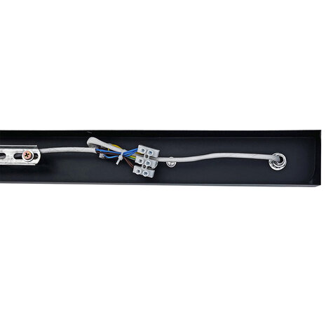 BORDO - Plafondspot mat zwart - 6 verstelbare spots - GU10 aansluiting - woonkamer, slaapkamer of keuken - 1200mm