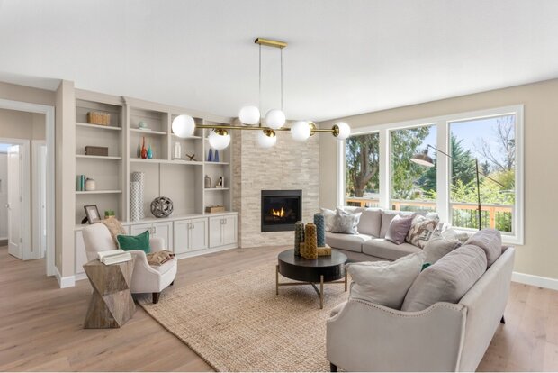 BALI - Hanglamp - Plafondlamp - E27 Fitting x 8 - Messing - Eetkamer - Keuken