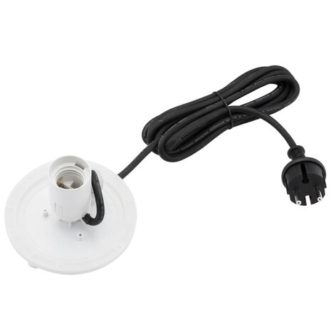 Bollamp - Decoratieve lichtbol, &Oslash;30cm - 1x E27 Fitting - Buitenverlichting - Tuin Verlichting - Moderne vloerlamp - Grijs - Marmerlook - IP65