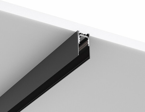 Opbouw Magnetische Tracklights Accessoires - Rail - 2m - Zwart-48V