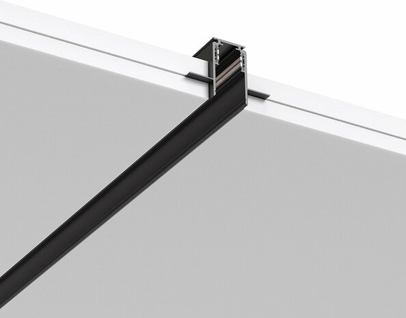 Inbouw Magnetische Tracklights Accessoires - Rail - 2m - Zwart - 48V