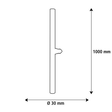 Segula 55161 LED Linienlampe rotable 1000 mm helder |E27|5 W (32 W)|520 Lm|2.200 K|