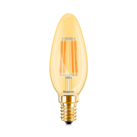 4W E14 C35 AMBER 2200K LED-LAMP