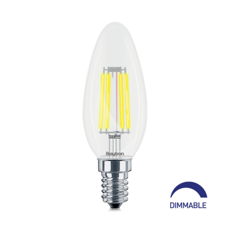 4W E14 C35 HELDER DIMBAAR 2700K LED LAMP 