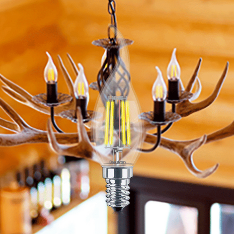 4W E14 C35T HELDER 2700K LED LAMP