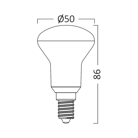 ADVANCE 6W E14 R50 6500K LED LAMP