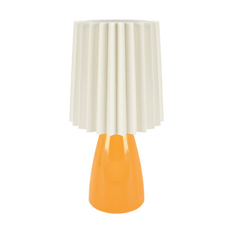 MALMA - Tafellamp - Nachtlamp - Keramiek - E14 Fitting - Oranje