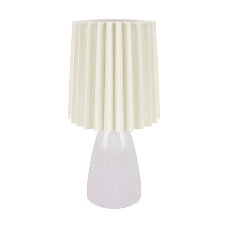 MALMA - Tafellamp - Nachtlamp - Keramiek - E14 Fitting - Wit