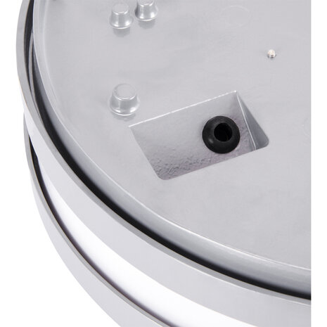 SOLINA - LED Plafondlamp / Wandlamp - Buitenlamp - met nummer - &Oslash;26 cm - 7.5W - Daglicht wit - 4100K - Grijs - Opbouw - Rond - IP54