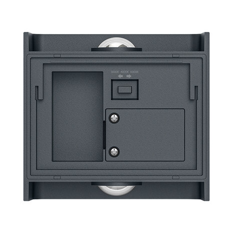 Braytron - LED Wandlamp - Buitenlamp - 2x1W - CCT Aanpasbare licht kleuren - 3000K,4000K,6000K - Zwart - IP65