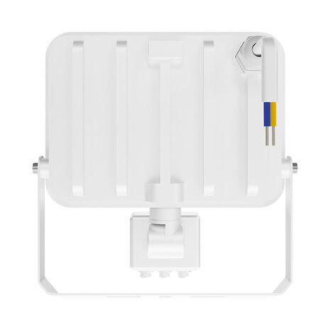Braytron - LED Bouwlamp / Schijnwerper - met bewegings sensor - 30w - CCT - Aanpasbare licht kleuren - 3000K,4000K,6000K - Waterdicht IP65 -Wit