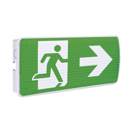 BRAYTRON Led Noodverlichting -Uitgang-Oplaadbare batterijen- Opbouw Waterdicht-IP54 - 5 Watt - 6500K KOEL WIT LICHT