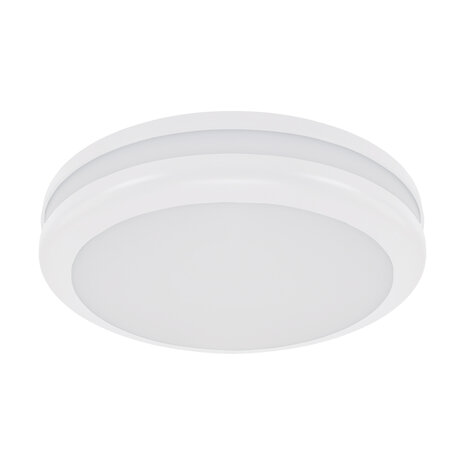 BIRMA - Plafondlamp - Badkamerlamp - Opbouw Rond - Waterdicht IP54 - 2 X E27 Fitting - Wit - &Oslash;305 mm