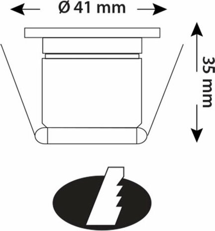 Bianca - LED veranda / terrasoverkapping inbouwspots - Wit - 3W 4200K - Daglicht