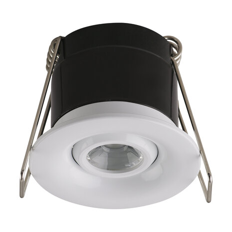 GOL - LED Veranda Spot Verlichting - Inbouw Rond 1.6W - Natuurlijk Wit 4200K - Wit  - Aluminium - &Oslash;42mm