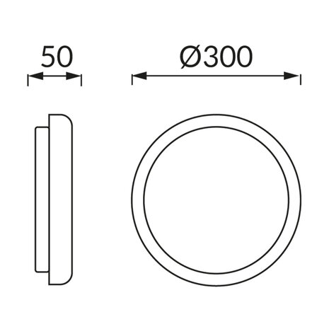 EDYTOR - LED Plafondlamp met Bewegingssensor - Microwave sensor - 360&deg; Sensor - 21W - 4000K Daglicht wit - 3040 Lumen - Opbouw - Rond - Mat Wit - IP65 - IK10