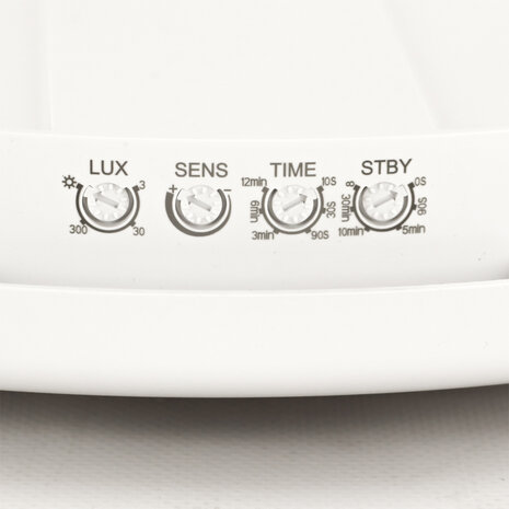 EDYTOR - LED Plafondlamp met Bewegingssensor - Microwave sensor - 360&deg; Sensor - 21W - 4000K Daglicht wit - 3040 Lumen - Opbouw - Rond - Mat Wit - IP65 - IK10