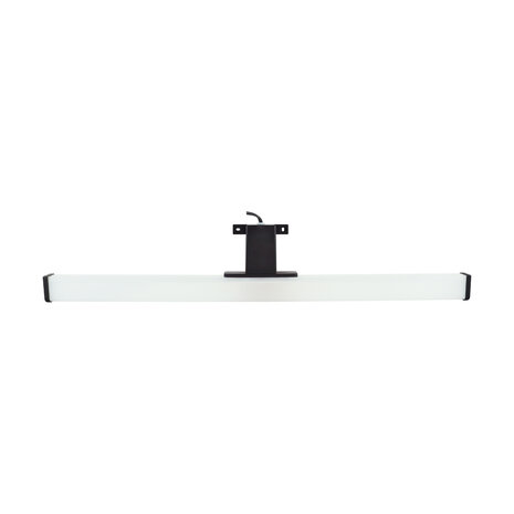 DORIAN LED Spiegelverlichting - Badkamer Lamp - Schilderijverlichting - Rechthoek 12W - 1410 Lumen - 4000K Daglicht wit - Zwart - Kunststof - 600 mm - IP44