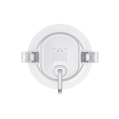 Braytron - LED inbouwlamp - 5W - Aanpasbare Kleur CCT - 370 Lumen - Rond - Mat Wit - Buiten Diameter 90 mm - Set van 3 inbouwlamp - IP54