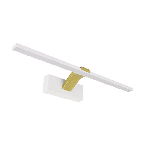 LIMBA LED - Wandlamp - Spiegelverlichting - Schilderijverlichting - Rechthoek 11W - 1560Lumen - 3CCT Aanpasbare Licht kleuren 3000K 4000K 6000K - Wit / Goud kleur - 505mm - IP20