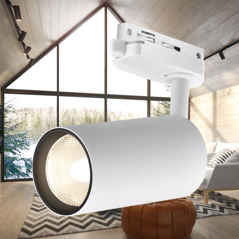 Rail verlichting set van 5 Rail Armatuur GU10 Fitting - L:2m Wit