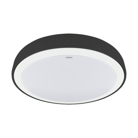 RATAN - Led plafondlamp -Keuken/Woonkamer/Slaapkamer - Rond - 24w - 3 CCT - warm wit / daglicht/ koud wit - 2900 Lumen - IP20 - Zwart