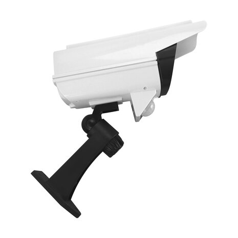 SONO - LED-lamp op zonne-energie, Solar - 5W - IP44 - Helder wit - dummycamera, bewegingssensor - Wit