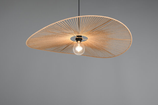 REALITY LAURINE - Hanglamp - Zwart mat - excl. 1x E27 4 W - Plafondbevestiging - In hoogte verstelbaar - Casalum