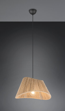 REALITY VALERIE - Hanglamp - Zwart mat - excl. 1x E27 4 W - Plafondbevestiging - In hoogte verstelbaar - Casalum