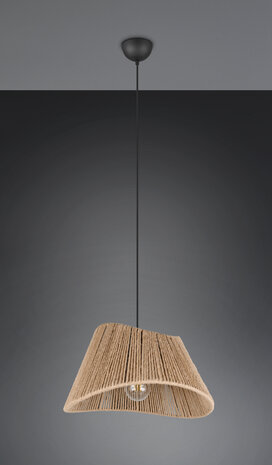 REALITY VALERIE - Hanglamp - Zwart mat - excl. 1x E27 4 W - Plafondbevestiging - In hoogte verstelbaar - Casalum