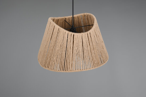 REALITY VALERIE - Hanglamp - Zwart mat - excl. 1x E27 4 W - Plafondbevestiging - In hoogte verstelbaar - Casalum