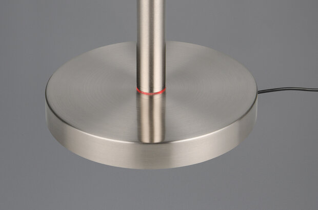 Gomez - Vloerlamp/staandlamp - CCT kleuren Aanpasbare licht kleuren - 3000+4000+6500K - Nikkel Mat
