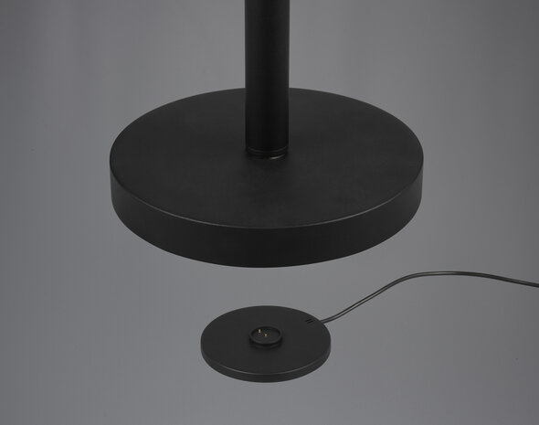 Gomez - Vloerlamp/staandlamp - CCT kleuren Aanpasbare licht kleuren - 3000+4000+6500K - Zwart