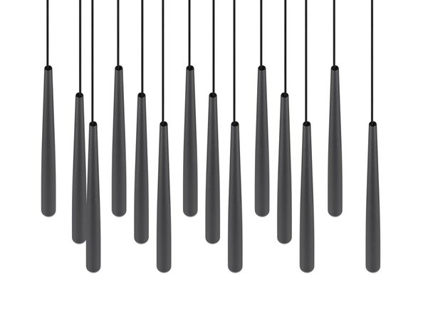 CALA - Hanglamp 15 x SMD 3.8W - CCT 2300+3000+4000K - Zwart kleur