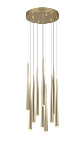 CALA - Hanglamp 10 x SMD 3.8W - CCT 2300+3000+4000K - Goud kleur