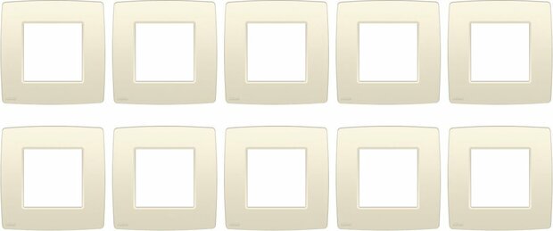 NIKO Original Cream afdekplaat - enkelvoudig - 10 stuks