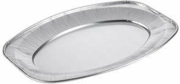 50 stuks - Aluminium Ovaal Wegwerp Schaal 43cm