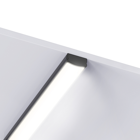 1 meter Surface Aluminium Profiel voor LED Strip Multifunctioneel Gebruik Zwart