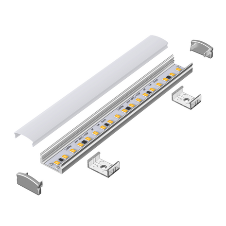 2 meter Oppervlakte Aluminium Profiel voor LED Strip Multifunctioneel Gebruik ALU