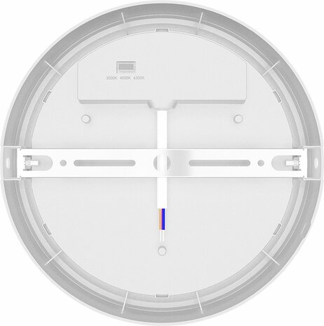 Bulkhead - LED Plafondlamp - Keuken / Badkamer / Woonkamer / Tuin - &Oslash;18 - 12W - CCT Aanpasbare kleuren 3000K 4000K 6000K - Wit - Opbouw - Rond - IP65