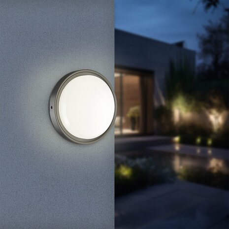 Bulkhead - LED Plafondlamp - Keuken / Badkamer / Woonkamer / Tuin - &Oslash;22 - 18W - CCT Aanpasbare kleuren 3000K 4000K 6000K - Zwart - Opbouw - Rond - IP65