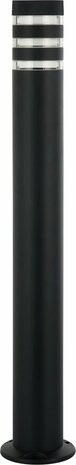 Palmera Tuinverlichting - Staande Buitenlamp - Aluminium - Mat Zwart - E27 Fitting - Rond - 80cm