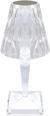 DABI LED Kristal lamp - Nachtlamp - Tafellamp - Sfeerlamp &ndash; Aanpasbare Licht kleuren warm wit/koud wit &ndash; Touch Switch - Oplaadbaar