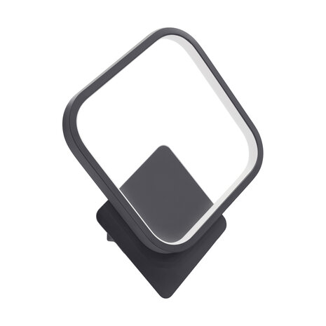 EMMA LED D - Wandlamp - 12w - 1250 Lumen - 4100K daglicht wit - Ruit - Zwart