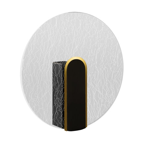 MORIS LED C - Wandlamp - 6w - 730 Lumen - 4200K daglicht wit - Rond - Zwart